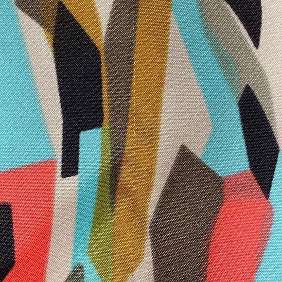 Vertigo Paris Dress Abstract Multicolored Art To Wear Sleeveless Ruched Sheath - Picture 9 of 12